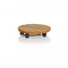 Подставка из эвкалиптового дерева Lechuza Natural Wood round